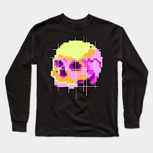 pixel scull Long Sleeve T-Shirt